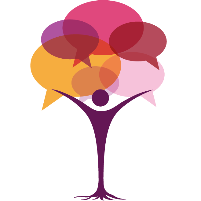 Logo un homme porte des bulles